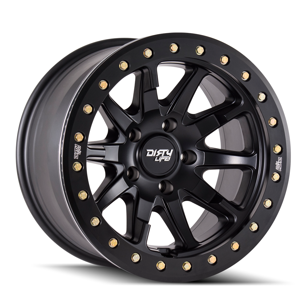 DIRTY LIFE DT-2 9304 20X9 12 6x135 MATTE BLACK W/SIMULATED RING