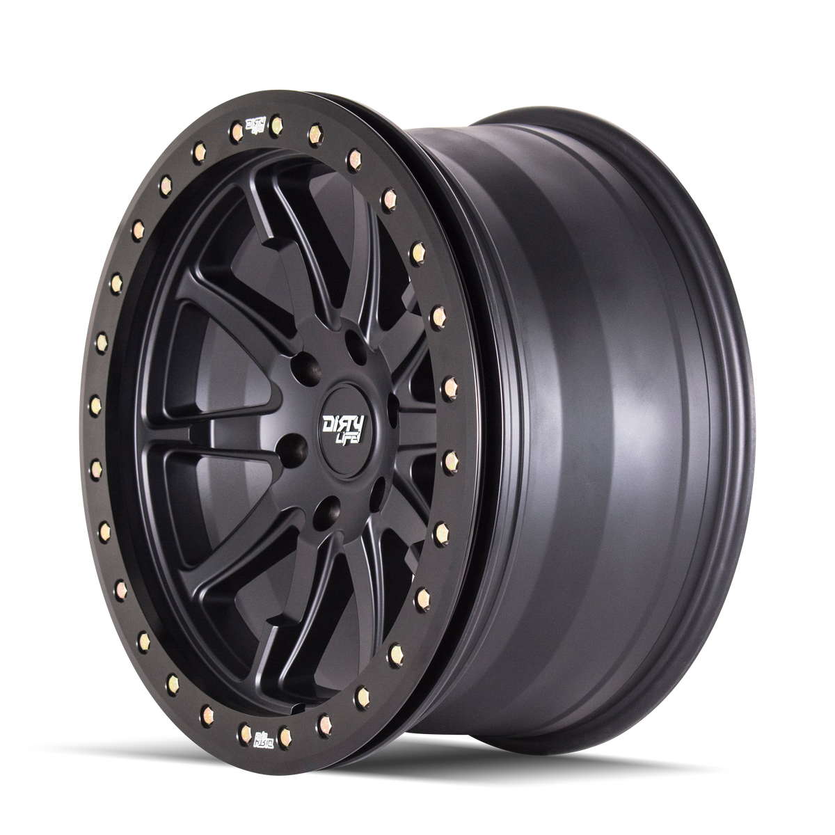 DIRTY LIFE DT-2 9304 20X9 12 5x139.7 MATTE BLACK W/SIMULATED RING