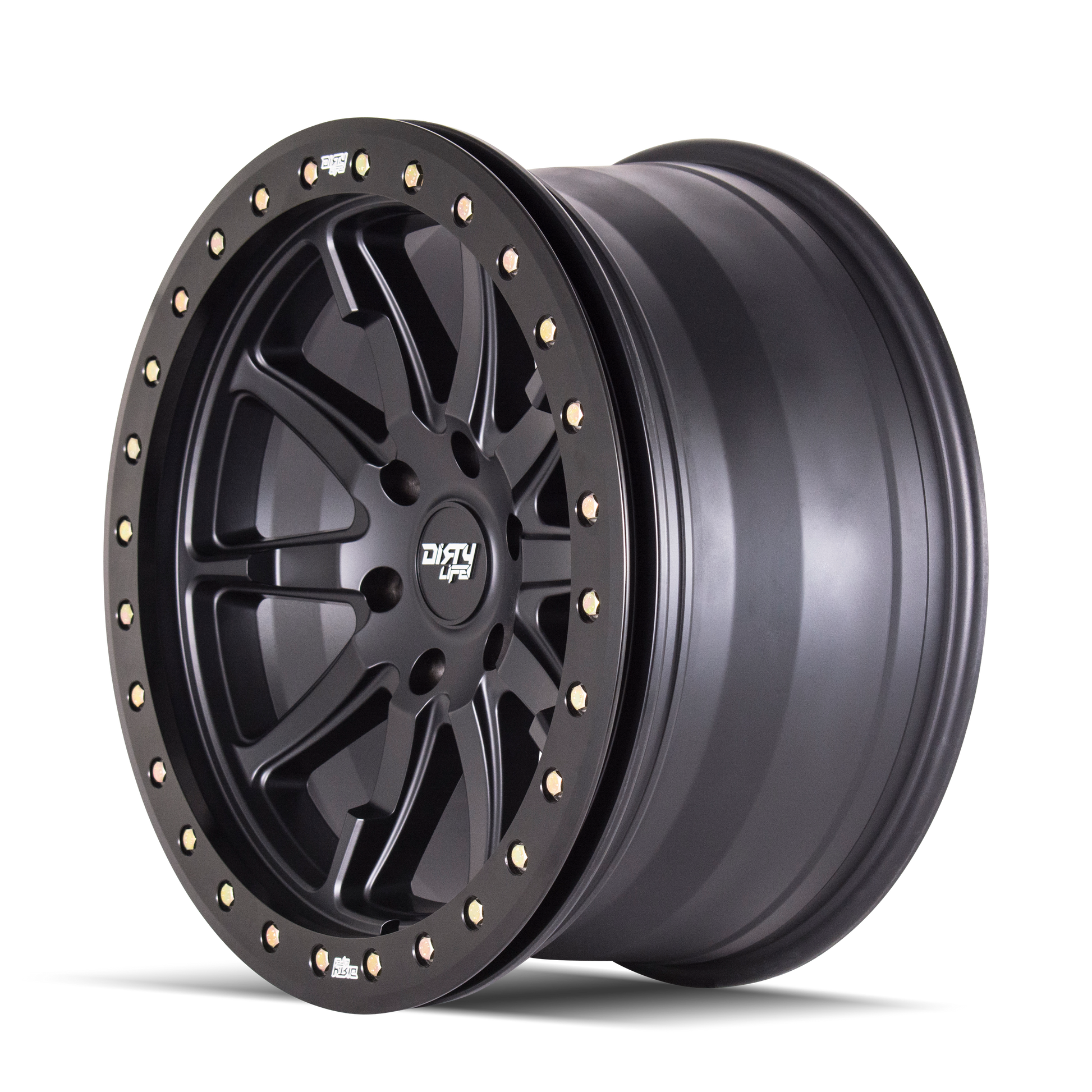 DIRTY LIFE DT-2 9304 20X9 12 6x135 MATTE BLACK W/SIMULATED RING