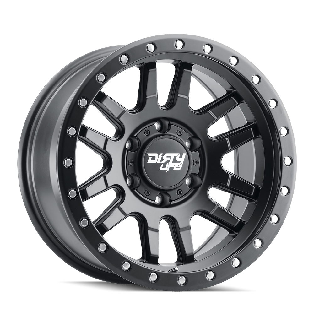 DIRTY LIFE CANYON PRO 9309 17X9 -12 6x139.7 MATTE BLACK W/SIMULATED RING