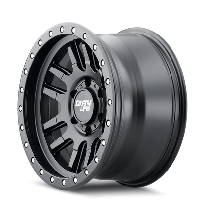 DIRTY LIFE CANYON PRO 9309 17X9 -38 5x127 MATTE BLACK W/SIMULATED RING