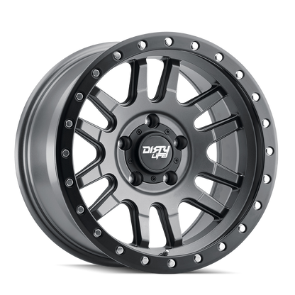DIRTY LIFE CANYON PRO 9309 17X9 -38 5x127 SATIN GRAPHITE W/SIMULATED RING
