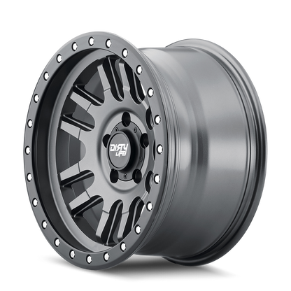 DIRTY LIFE CANYON PRO 9309 17X9 -38 5x127 SATIN GRAPHITE W/SIMULATED RING