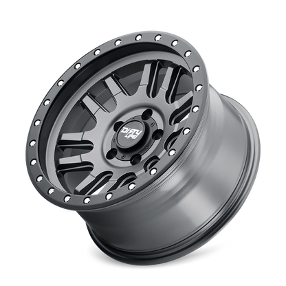 DIRTY LIFE CANYON PRO 9309 17X9 -12 5x127 SATIN GRAPHITE W/SIMULATED RING
