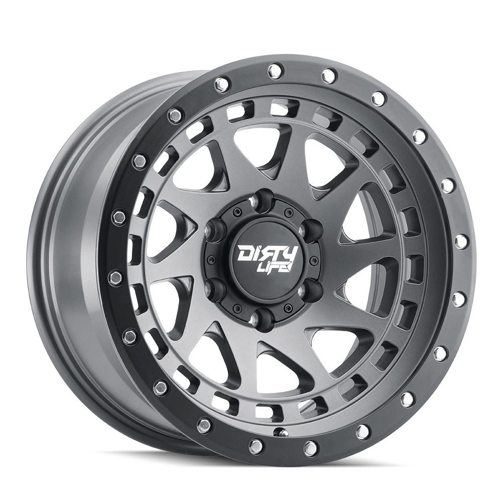 DIRTY LIFE ENIGMA PRO 9311 17X9 -38 5x127 SATIN GRAPHITE W/SIMULATED RING