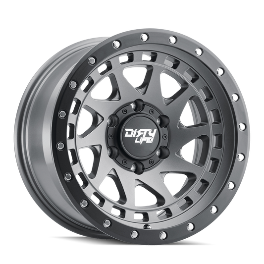 DIRTY LIFE ENIGMA PRO 9311 17X9 -12 5x127 SATIN GRAPHITE W/SIMULATED RING