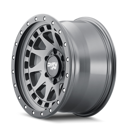DIRTY LIFE ENIGMA PRO 9311 17X9 -38 5x127 SATIN GRAPHITE W/SIMULATED RING