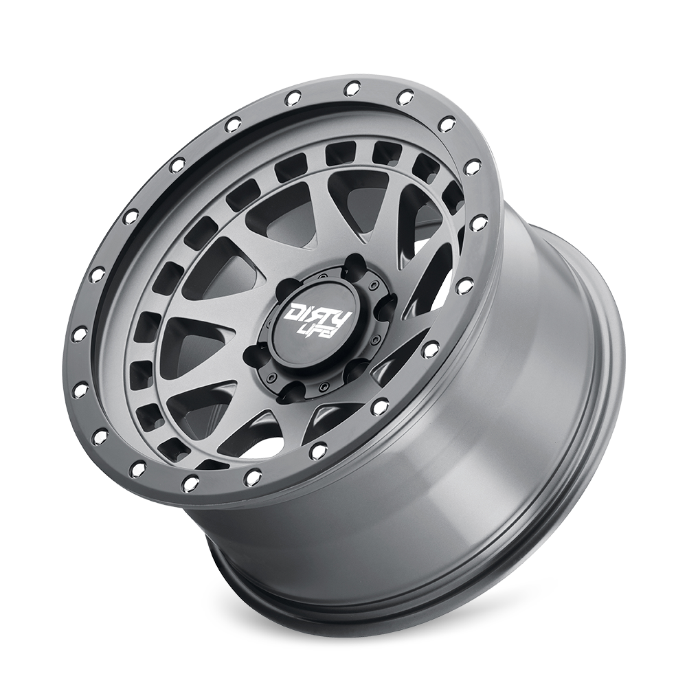 DIRTY LIFE ENIGMA PRO 9311 17X9 -12 6x139.7 SATIN GRAPHITE W/SIMULATED RING