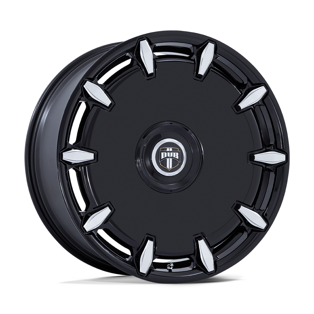 DUB 1PC DC271 CHEEF 24X10 18 BLANK GLOSS BLACK MILLED