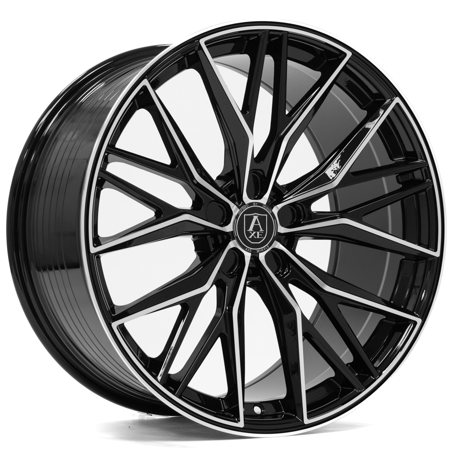 AXE EX55 20x8.5 40 5x120 BLACK AND POLISHED FACE