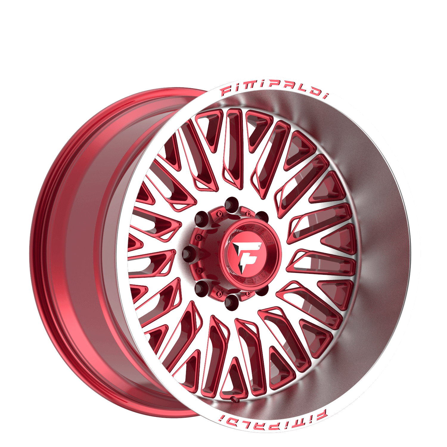 Fittipaldi FA07 22X12 -44 8x170 Gloss Red Machined