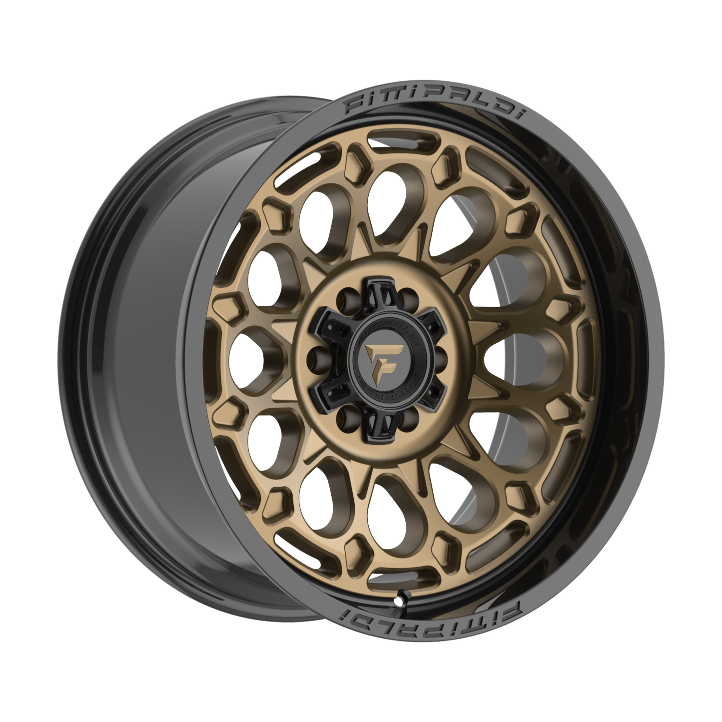 Fittipaldi FA22 20X10 -19 8x180 GLOSS BRONZE WITH GLOSS BLACK LIP