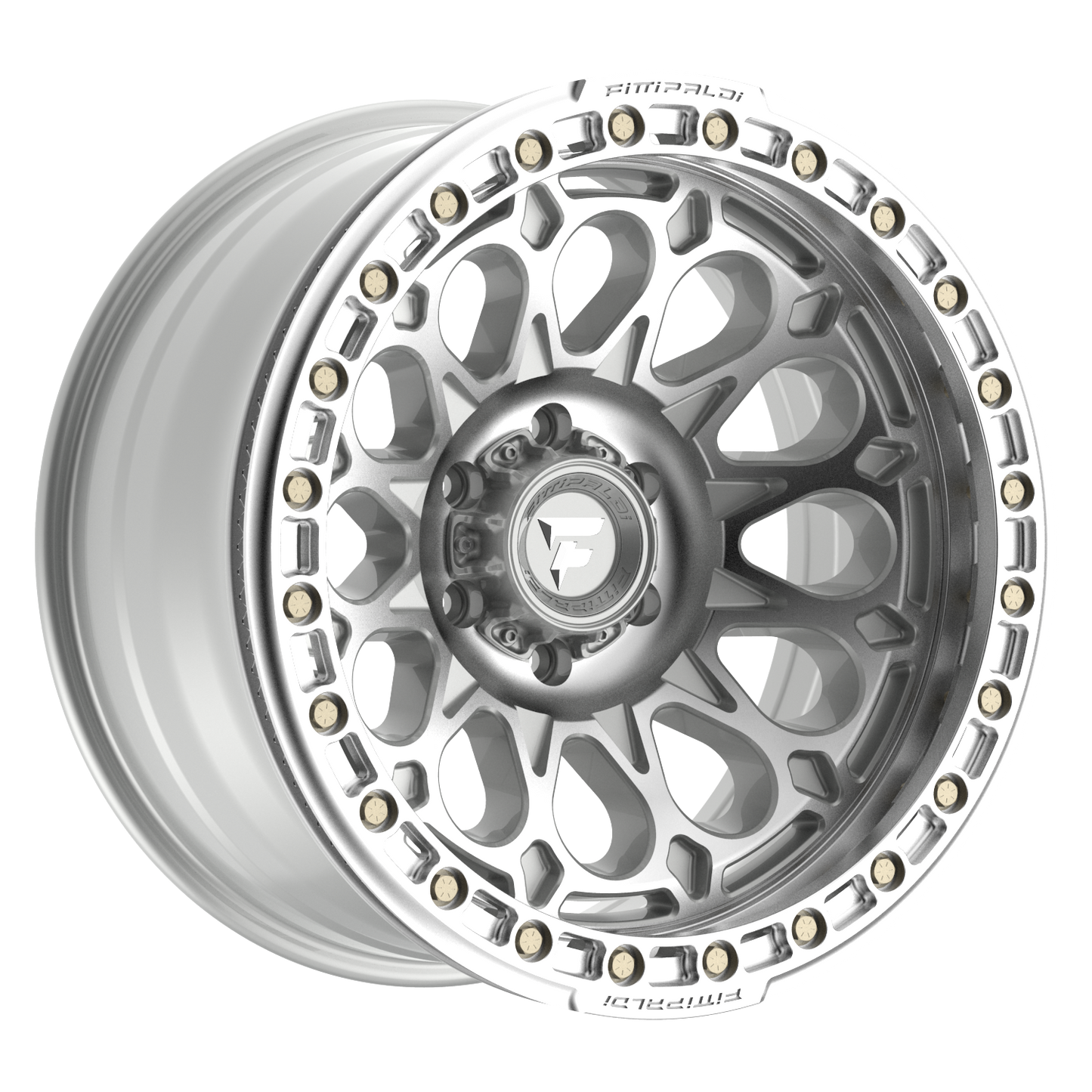 Fittipaldi FB153 17X9 -15 6x135 Gloss Silver Machined with Machined Ring