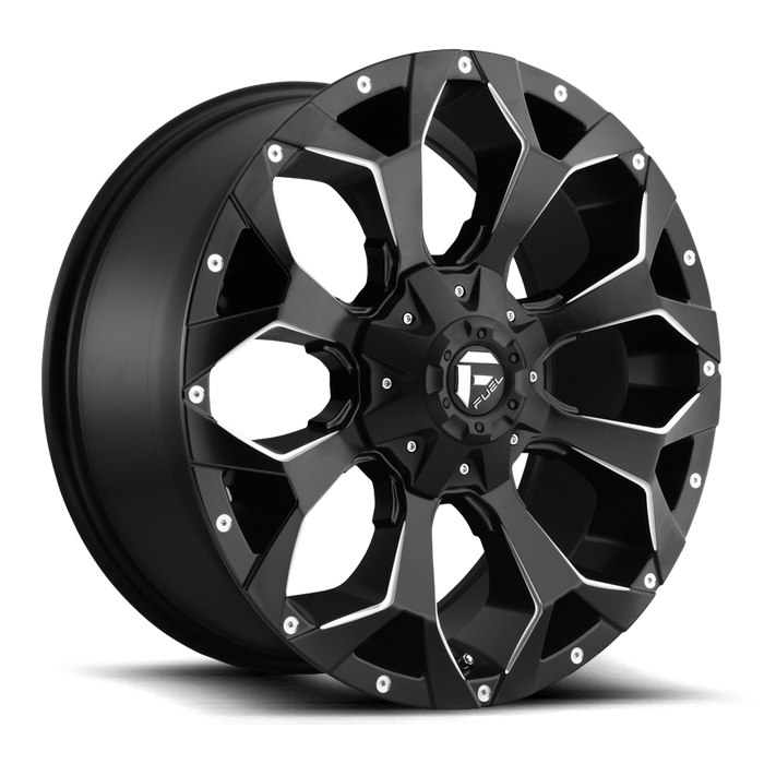 Fuel 1PC D546 ASSAULT 20X9 30 5X108/5X127/5X4.25/5.0 MATTE BLACK MILLED