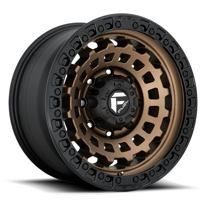 Fuel 1PC D634 ZEPHYR 17X8.5 25 5X108/5X4.25 MATTE BRONZE BLACK BEAD RING