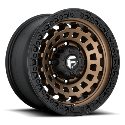 Fuel 1PC D634 ZEPHYR 17X8.5 25 5X108/5X4.25 MATTE BRONZE BLACK BEAD RING