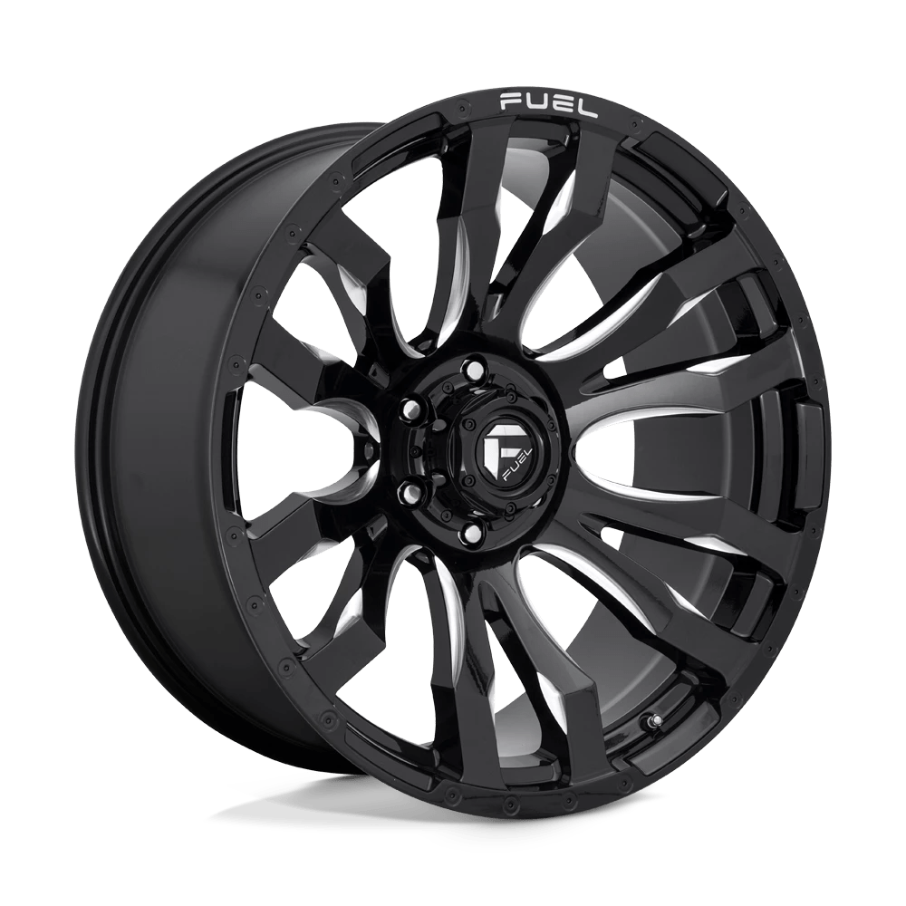 Fuel 1PC D673 BLITZ 20X8.25 -202 8X200/8X200 GLOSS BLACK MILLED