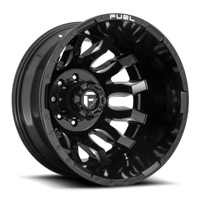 Fuel 1PC D673 BLITZ 20X8.25 -202 8X200/8X200 GLOSS BLACK MILLED