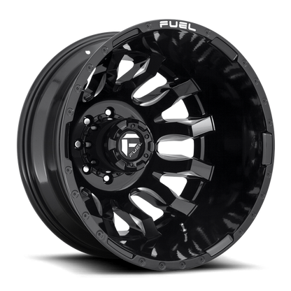 Fuel 1PC D673 BLITZ 20X8.25 -202 8X200/8X200 GLOSS BLACK MILLED