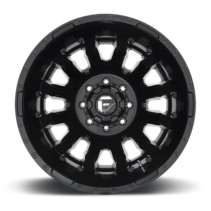 Fuel 1PC D675 BLITZ 20X8.25 -240 8X165.1/8X6.5 GLOSS BLACK
