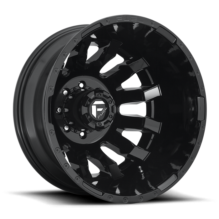 Fuel 1PC D675 BLITZ 20X8.25 -240 8X165.1/8X6.5 GLOSS BLACK