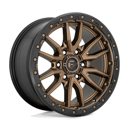Fuel 1PC D681 REBEL 18X9 -12 5X127 MATTE BRONZE BLACK BEAD RING
