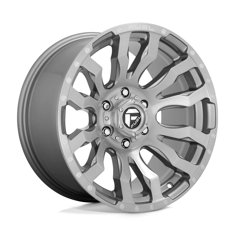 Fuel 1PC D693 BLITZ 20X8.25 -202 8X200/8X200 BRUSHED GUN METAL TINTED CLEAR