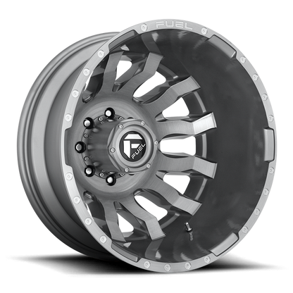 Fuel 1PC D693 BLITZ 20X8.25 -227 8X170/8X6.7 BRUSHED GUN METAL TINTED CLEAR