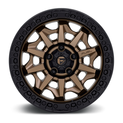 Fuel 1PC D696 COVERT 18X9 1 8X165.1 MATTE BRONZE BLACK BEAD RING