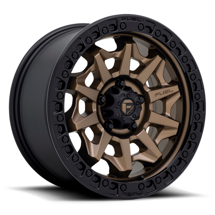Fuel 1PC D696 COVERT 15X8 -19 5X139.7/5X5.5 MATTE BRONZE BLACK BEAD RING