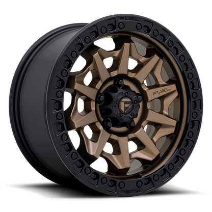 Fuel 1PC D696 COVERT 15X8 -19 5X139.7/5X5.5 MATTE BRONZE BLACK BEAD RING