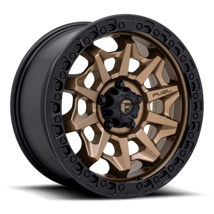Fuel 1PC D696 COVERT 18X9 -12 6X139.7/6X5.5 MATTE BRONZE BLACK BEAD RING