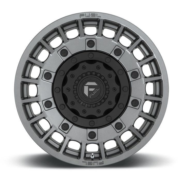Fuel 1PC D726 MILITIA 20X10 -18 8X180/8X7.1 Matte Anthracite And Black