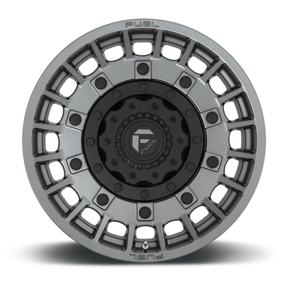 Fuel 1PC D726 MILITIA 20X10 -18 8X180/8X7.1 Matte Anthracite And Black