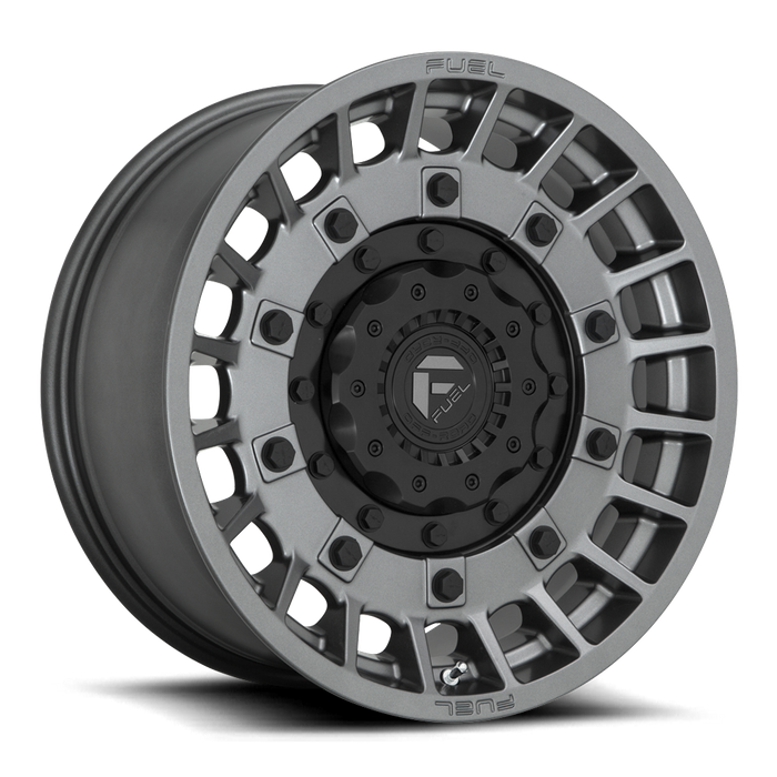 Fuel 1PC D726 MILITIA 20X10 -18 8X180/8X7.1 Matte Anthracite And Black