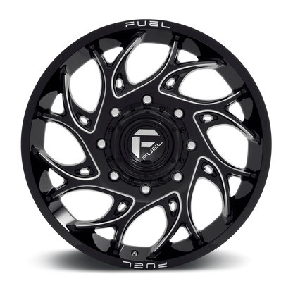 Fuel 1PC D741 RUNNER 22X8.25 105 8X200/8X200 Gloss Black Milled