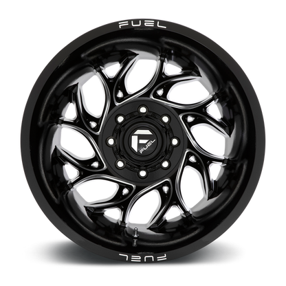 Fuel 1PC D741 RUNNER 20X8.25 -221 8X210/8X210 Gloss Black Milled