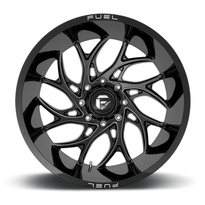 Fuel 1PC D741 RUNNER 20X9 1 6X135/6X5.3 Gloss Black Milled