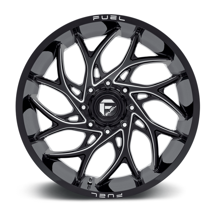 Fuel 1PC D741 RUNNER 24X11 0 8X165.1/8X6.5 Gloss Black Milled