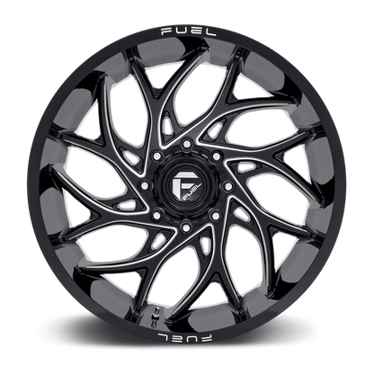 Fuel 1PC D741 RUNNER 24X11 0 8X165.1/8X6.5 Gloss Black Milled