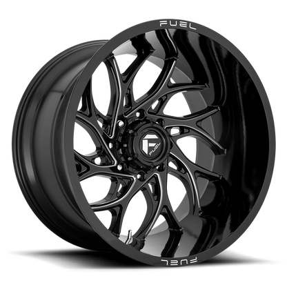 Fuel 1PC D741 RUNNER 20X9 1 8X170/8X6.7 Gloss Black Milled