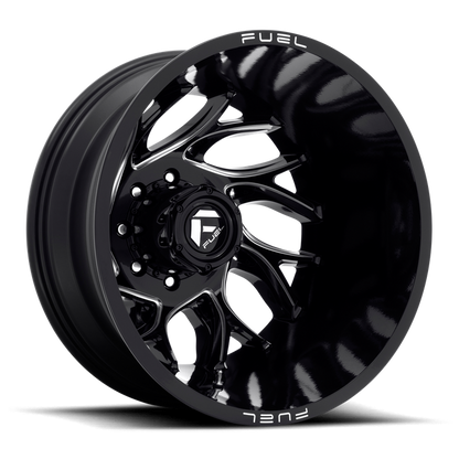 Fuel 1PC D741 RUNNER 20X8.25 -221 8X210/8X210 Gloss Black Milled