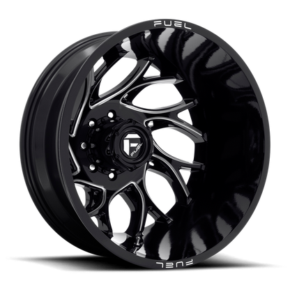 Fuel 1PC D741 RUNNER 22X8.25 -202 8X200/8X200 Gloss Black Milled