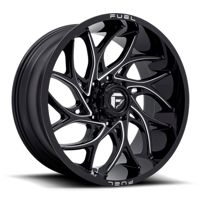 Fuel 1PC D741 RUNNER 24X11 0 8X165.1/8X6.5 Gloss Black Milled