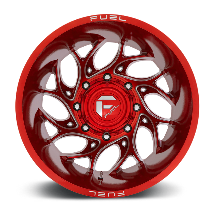 Fuel 1PC D742 RUNNER 20X8.25 -240 8X165.1/8X6.5 Candy Red Milled