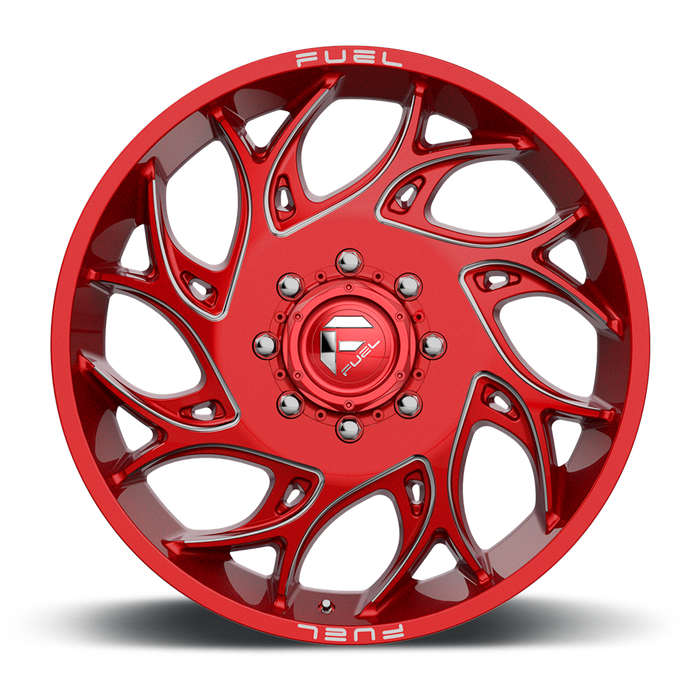 Fuel 1PC D742 RUNNER 20X8.25 105 8X200/8X200 Candy Red Milled