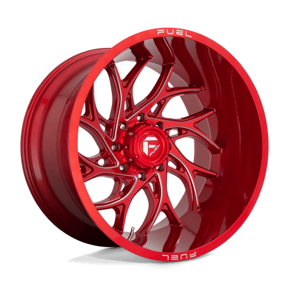 Fuel 1PC D742 RUNNER 22X8.25 -246 8X210/8X210 Candy Red Milled