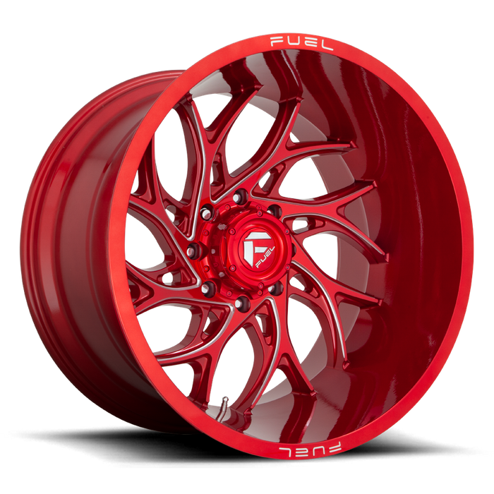 Fuel 1PC D742 RUNNER 20X9 1 5X127/5X5.0 Candy Red Milled