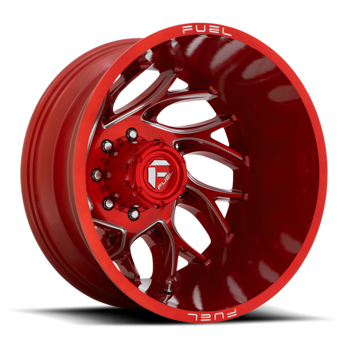 Fuel 1PC D742 RUNNER 22X8.25 -246 8X210/8X210 Candy Red Milled