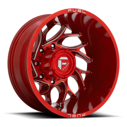 Fuel 1PC D742 RUNNER 20X8.25 -240 8X165.1/8X6.5 Candy Red Milled